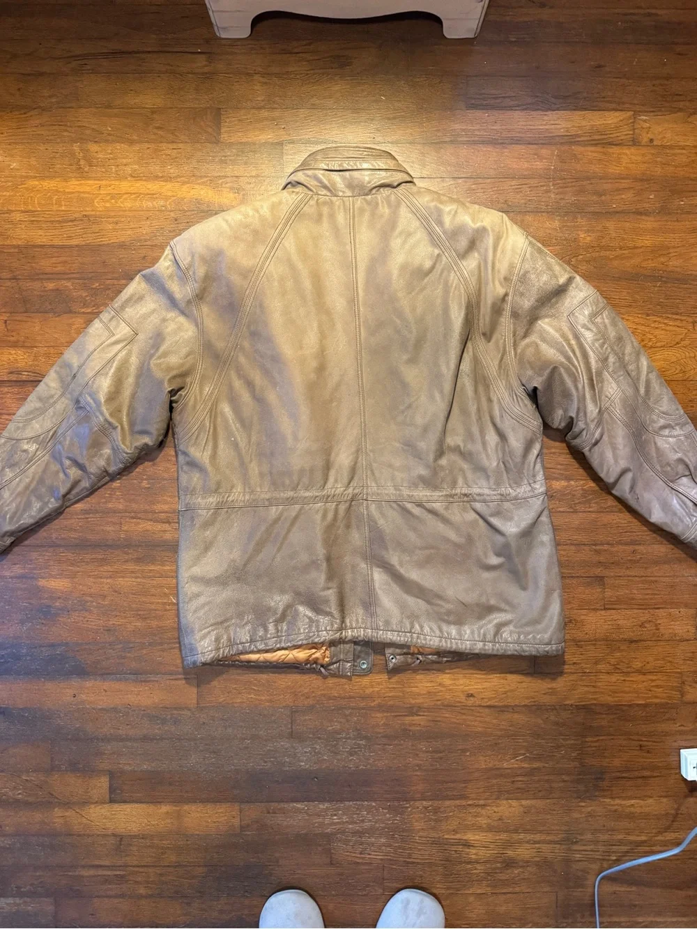 Levi's Brown Leather Military Field Jacket